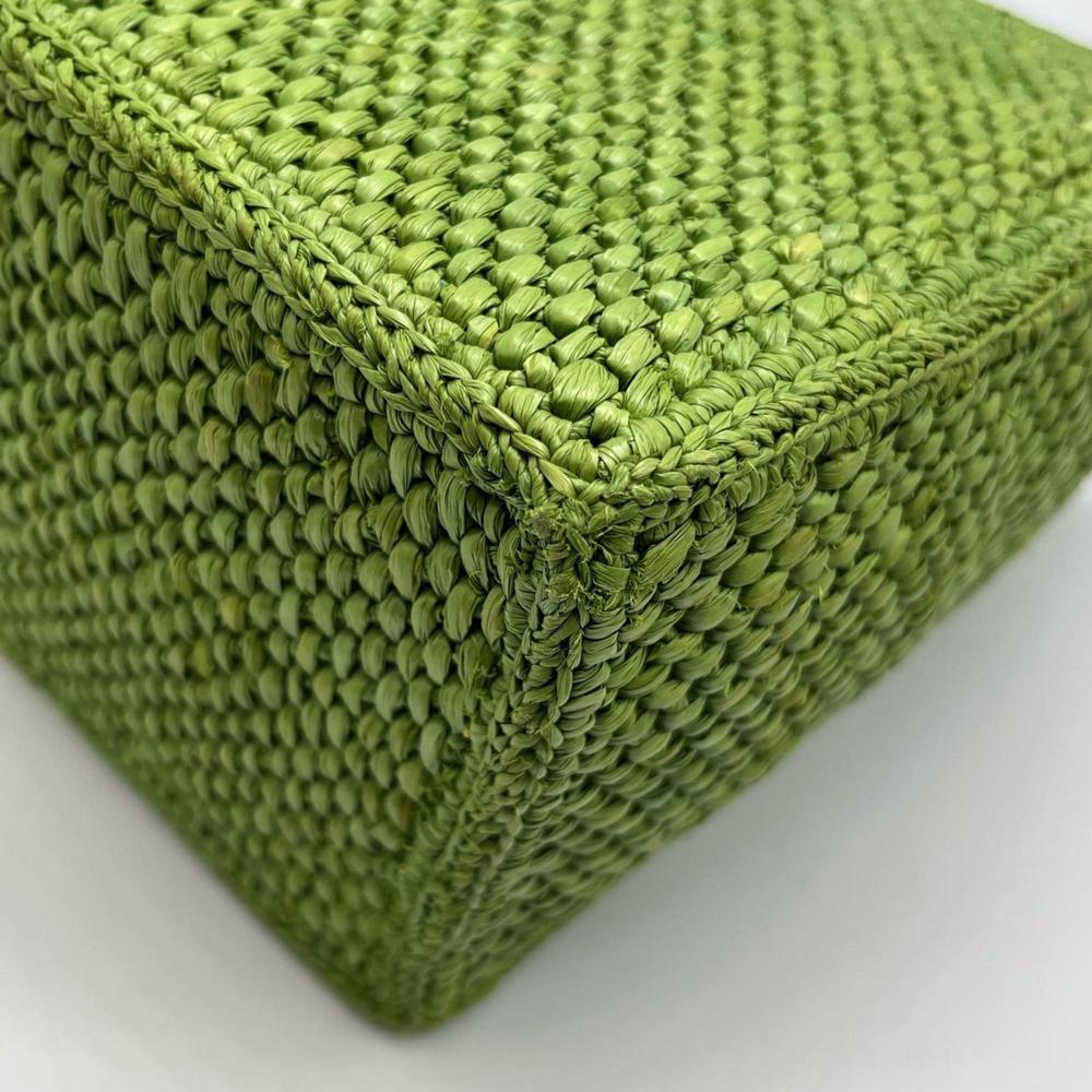 LOEWE Font Tote Small Basket Bag Green Women's - Picture 5 of 10